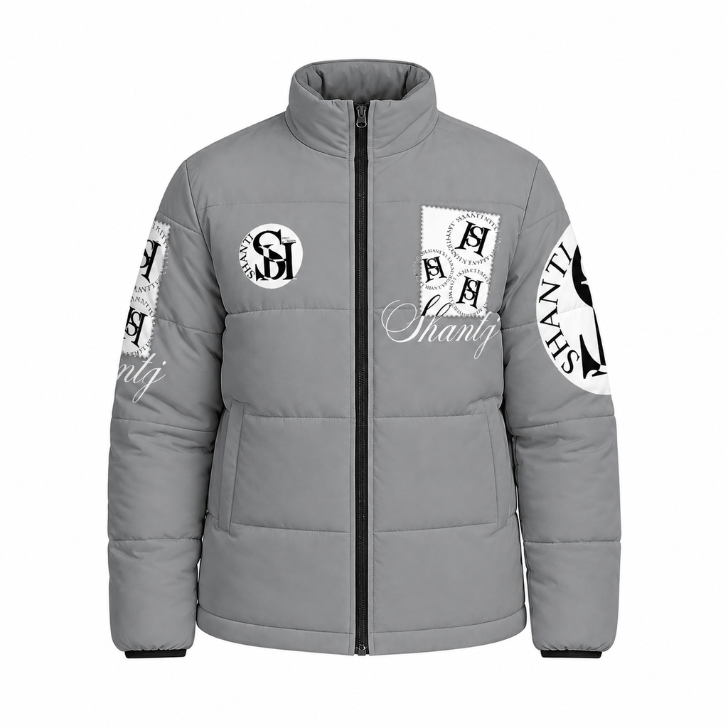 All Over Print Warm Quilted Puffer