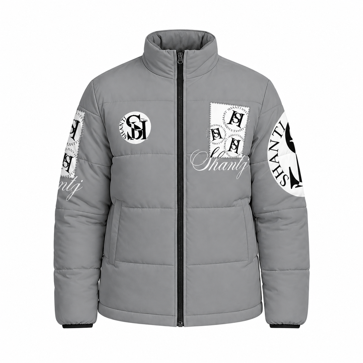 All Over Print Warm Quilted Puffer