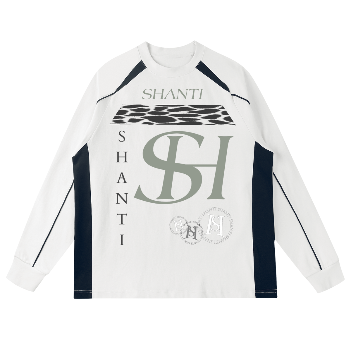 Contrast Panel Raglan Sweatshirt