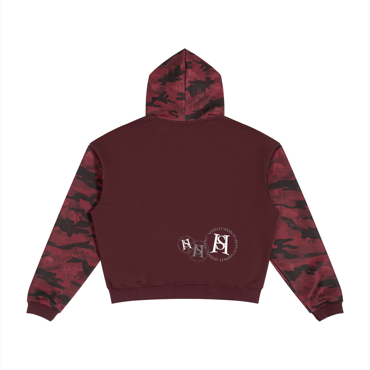 Colorblock Camo Full Zip Hoodie