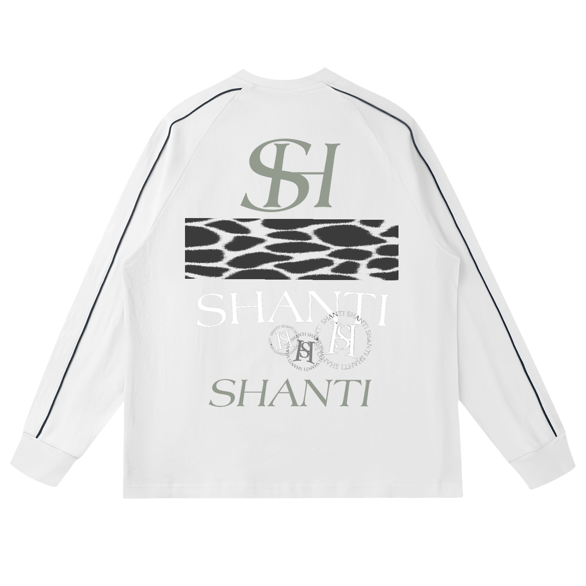 Contrast Panel Raglan Sweatshirt