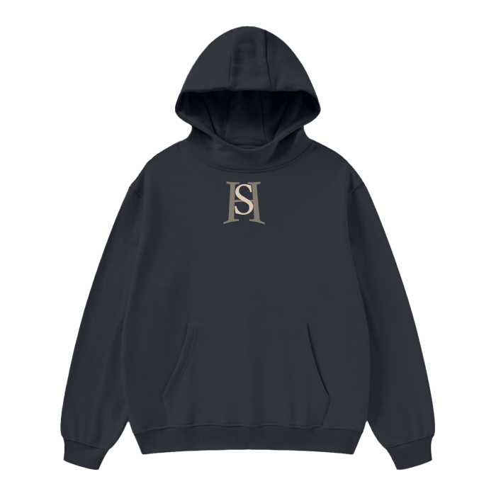 High Neck Insulated FOG Solid Color Fleece Hoodie - 385 GSM