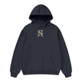 High Neck Insulated FOG Solid Color Fleece Hoodie - 385 GSM