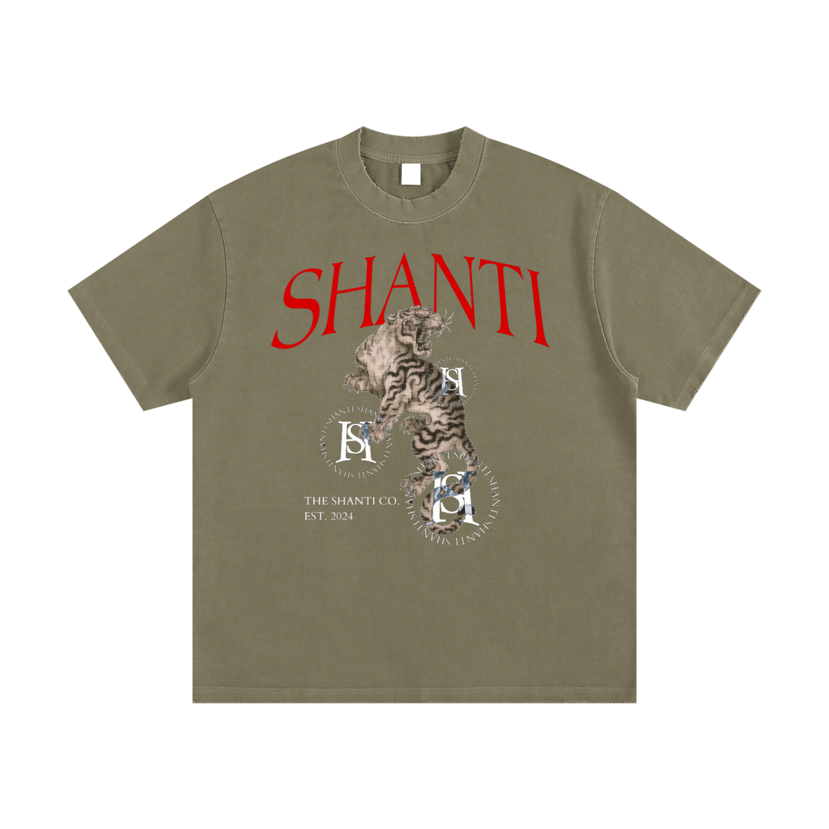 Heavyweight Vintage Washed Frayed T-Shirt