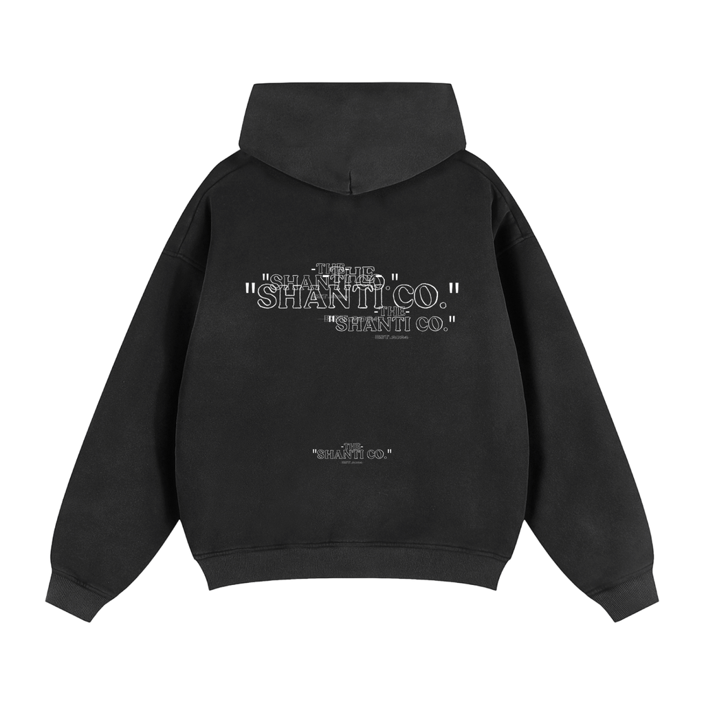 Sunfade Two-way Zipper Boxy Fleece Hoodie