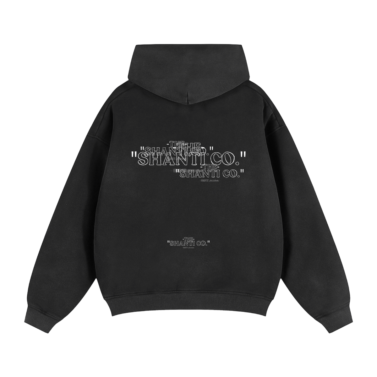 Sunfade Two-way Zipper Boxy Fleece Hoodie