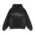 Sunfade Two-way Zipper Boxy Fleece Hoodie