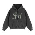 Zip-Through Boxy Fleece Hoodie