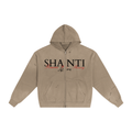 Hand-Frayed Sunfade Zip Hoodie