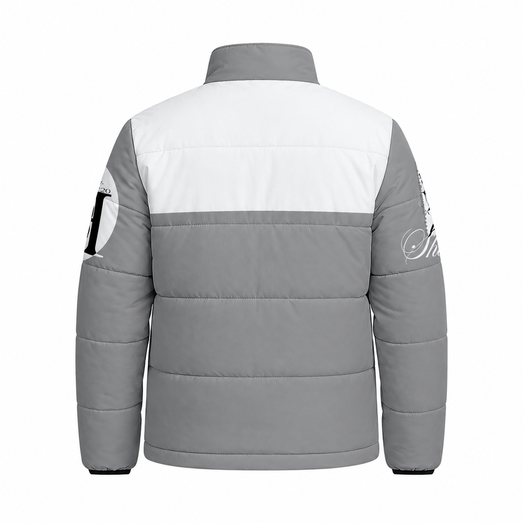 All Over Print Warm Quilted Puffer