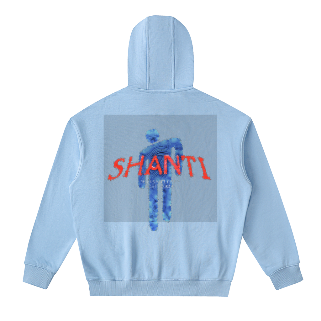 Drop-Shoulder Zip Up Hoodie