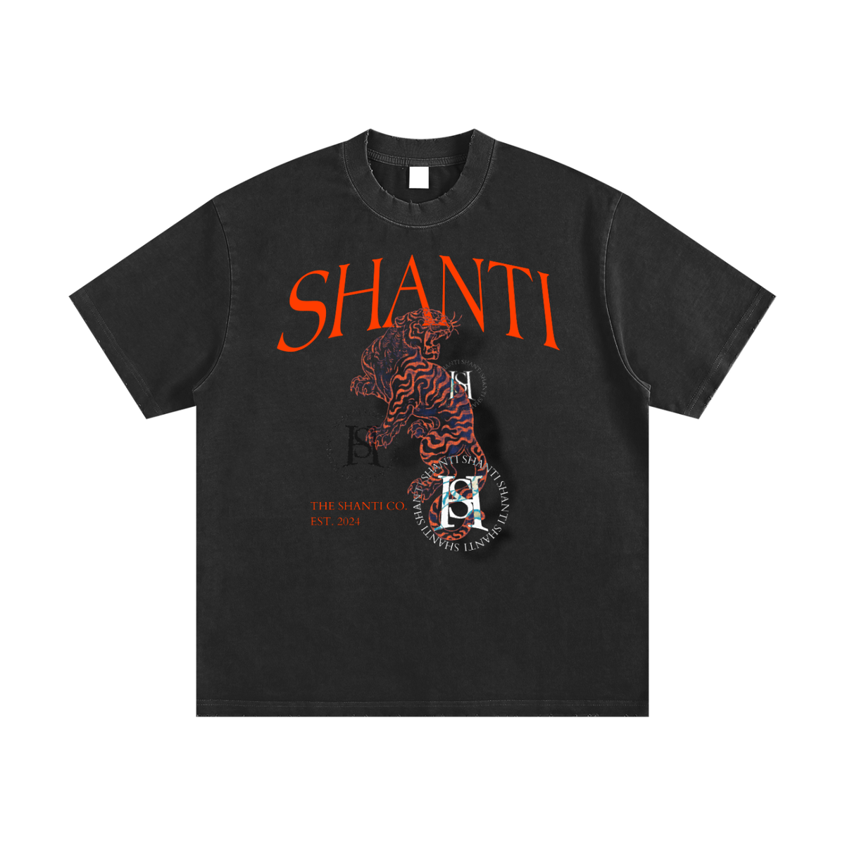 Heavyweight Vintage Washed Frayed T-Shirt