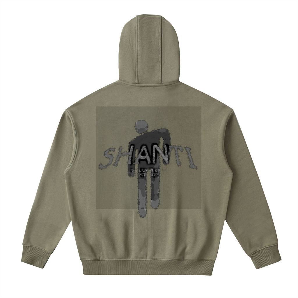 Drop-Shoulder Zip Up Hoodie